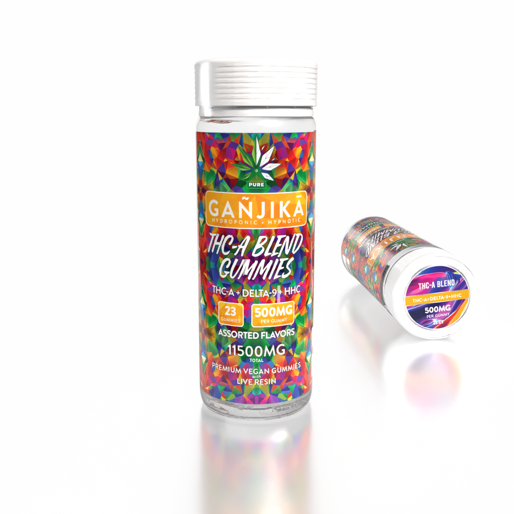 GANJIKA GUMMIES 500MG 8.5G 23CT/PK "THC-A 11500 MG Jar" - GANJIKA