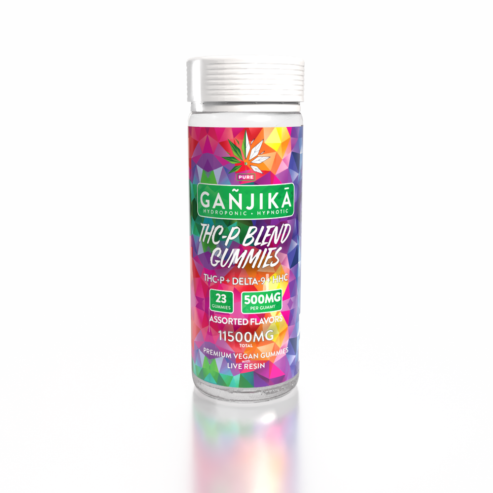 GANJIKA GUMMIES 500MG 8.5G 23CT/PK "THC-P 11500 MG Jar" - GANJIKA