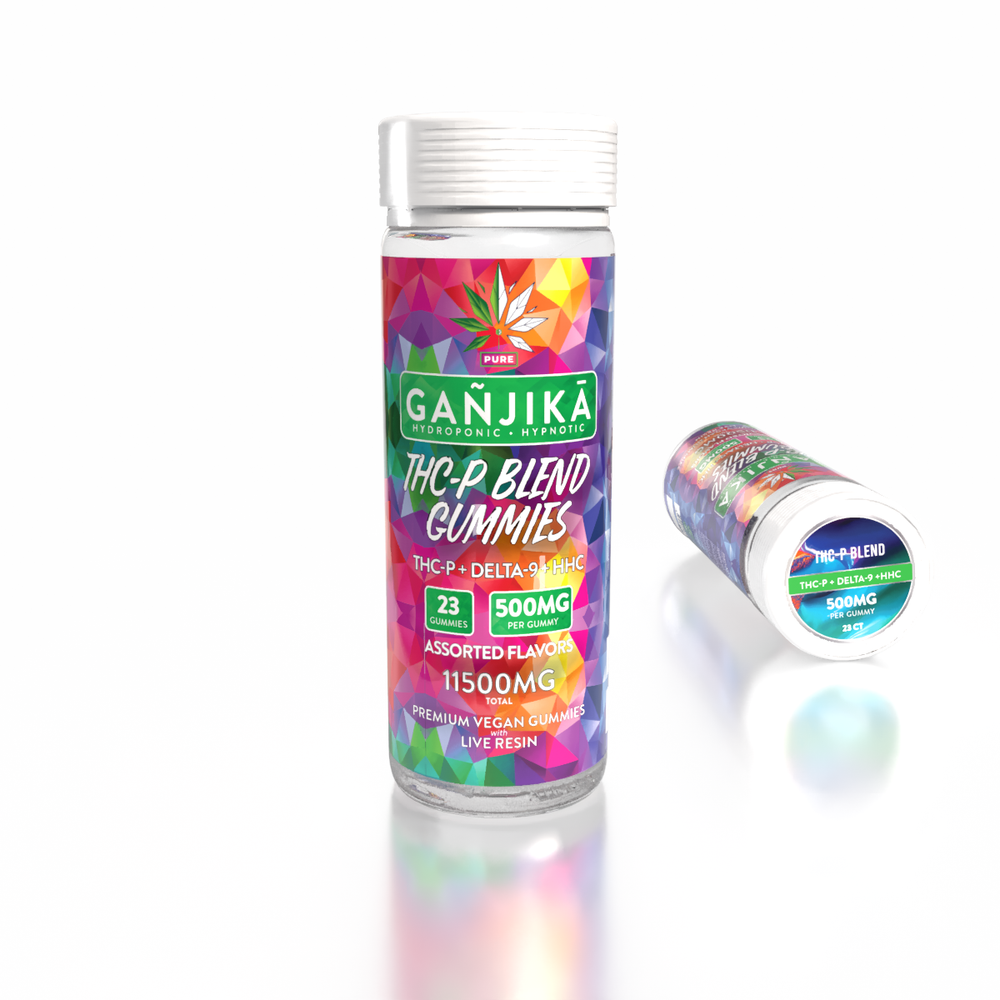 GANJIKA GUMMIES 500MG 8.5G 23CT/PK "THC-P 11500 MG Jar" - GANJIKA