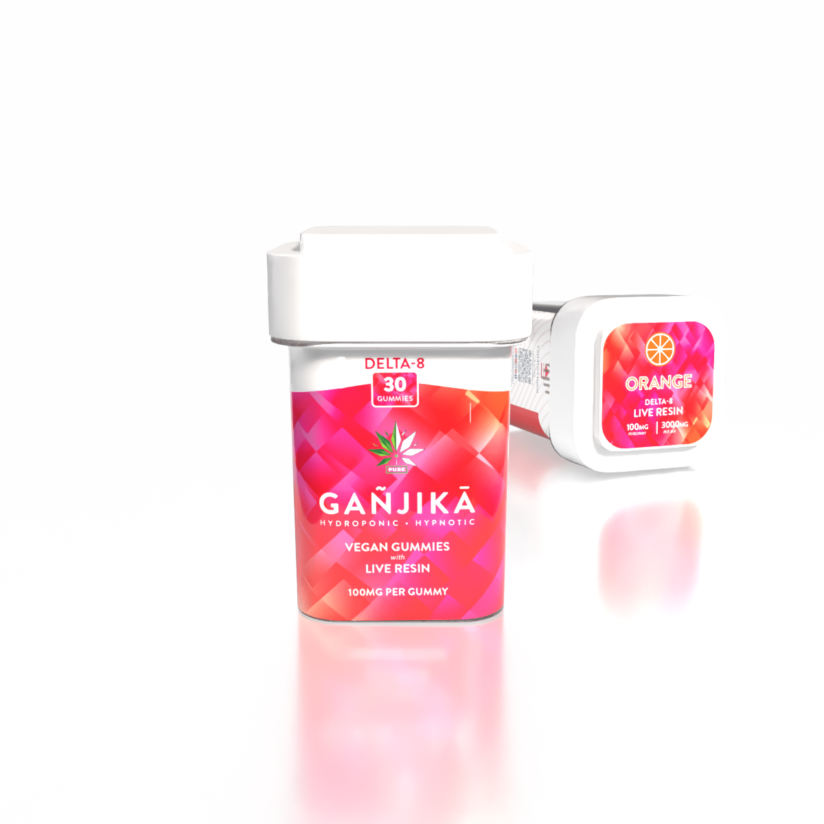 PREMIUM VEGAN GUMMIES + GANJIKA GUMMIES 100MG 3.5G 30CT/PK 