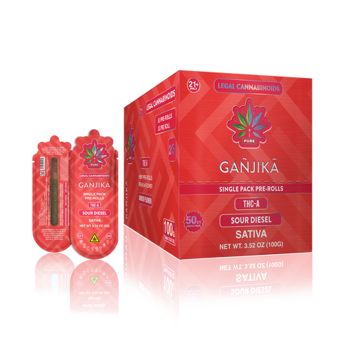 GANJIKA PRE-ROLLS THC-A 2G 1CT/50PK 