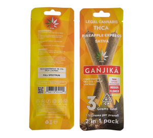 2-IN-1 Pack Wraps : THCA : 1.5 g : Mylar Bag Logo