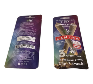 2-IN-1 Pack Wraps : THCA : 1.5 g : Mylar Bag Logo