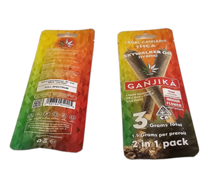 2-IN-1 Pack Wraps : THCA : 1.5 g : Mylar Bag Logo