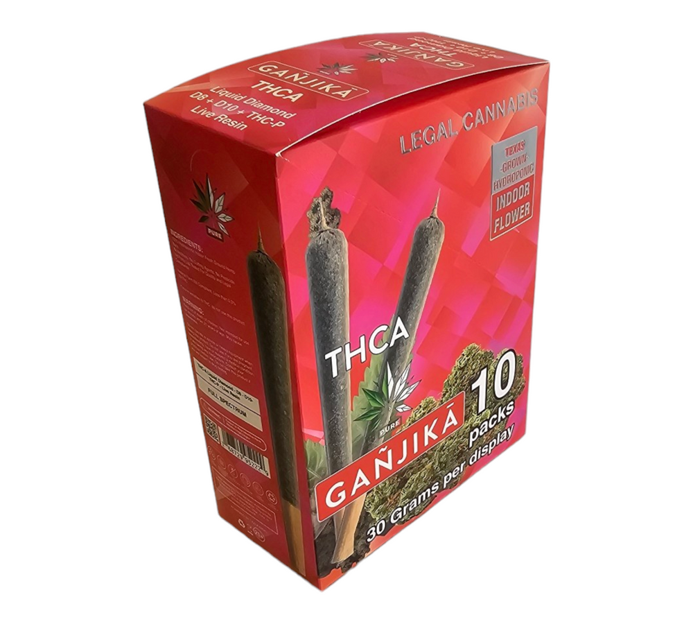 2-IN-1 Pack Wraps : THCA : 1.5 g : 10 CT Box - GANJIKA