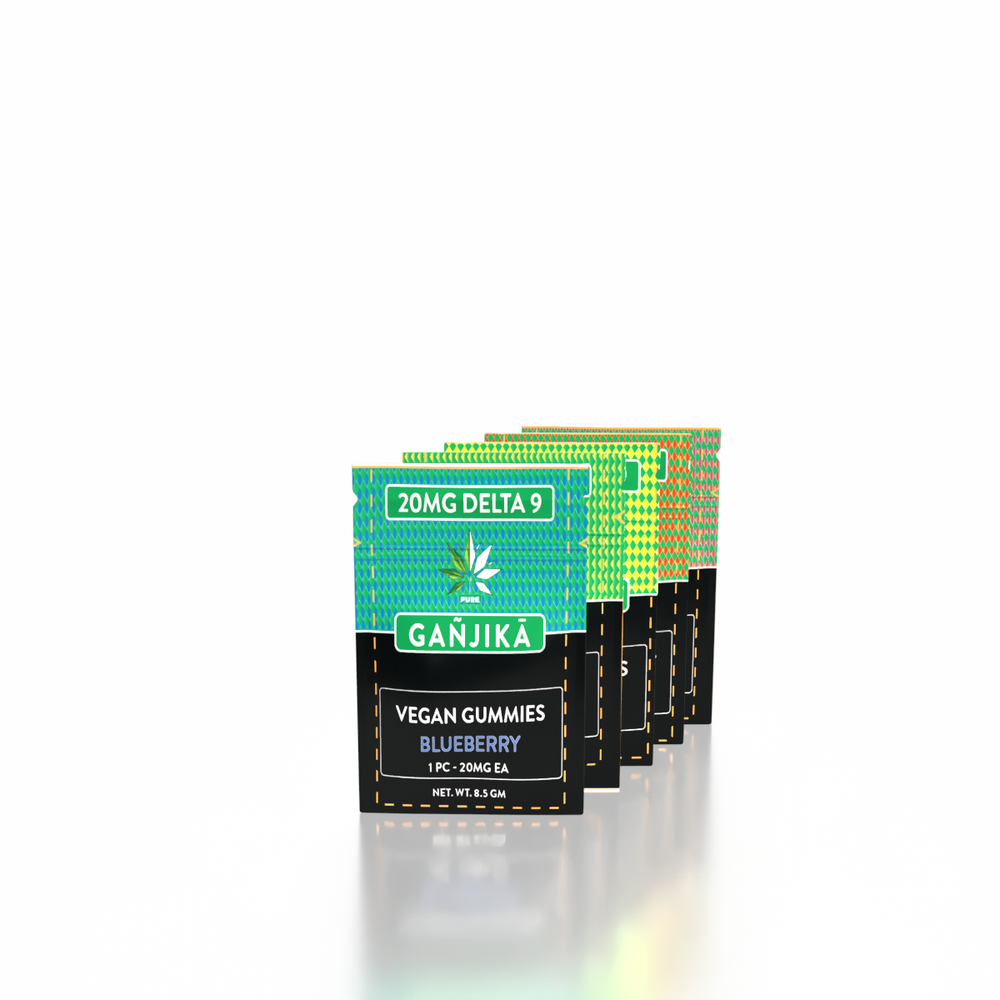 GANJIKA GUMMIES 20MG 8.5G 1CT/Pouch " D9 20 MG Pouch" - GANJIKA