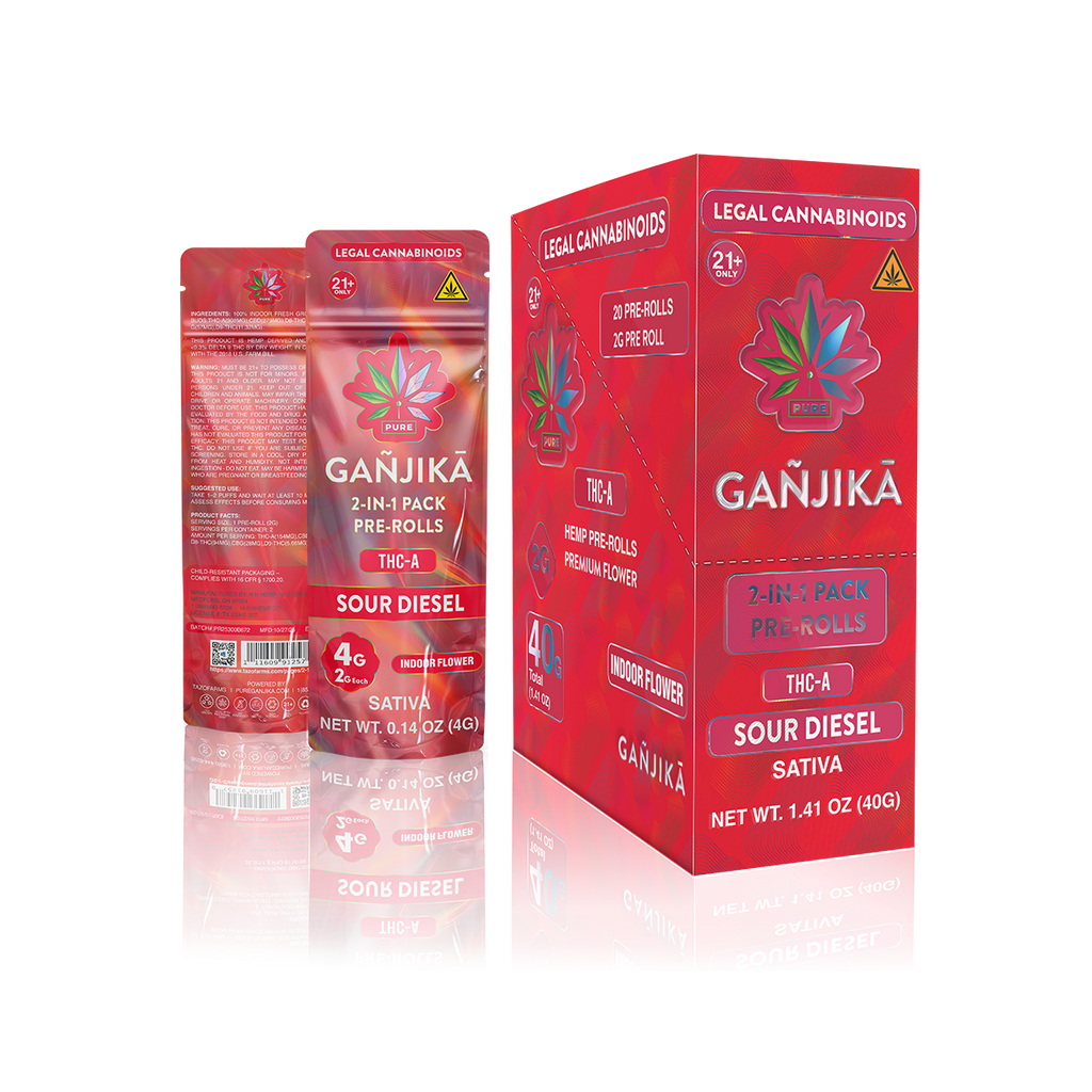 GANJIKA PRE-ROLLS THC-A 2G 2CT/10PK 