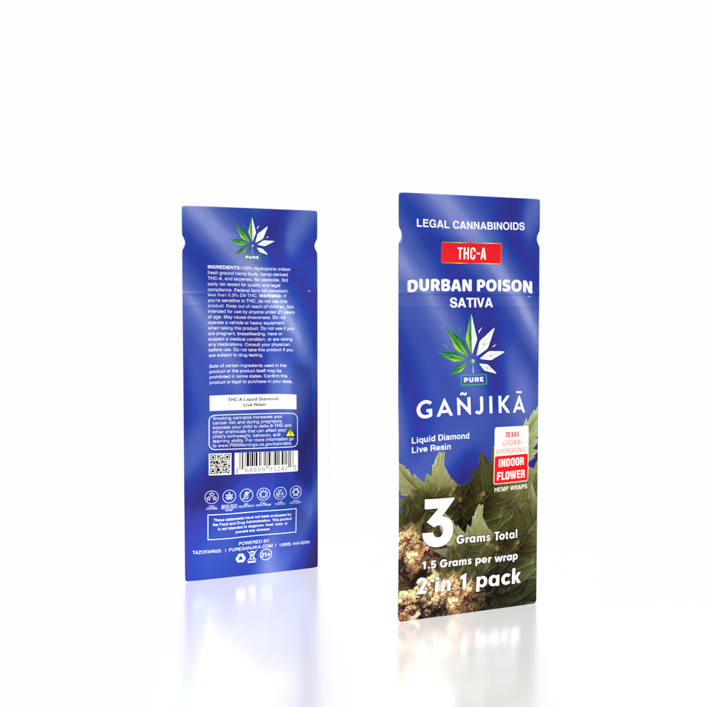 GANJIKA PRE-ROLLS THC-A 1.5G "2-IN-1 Bag" - GANJIKA