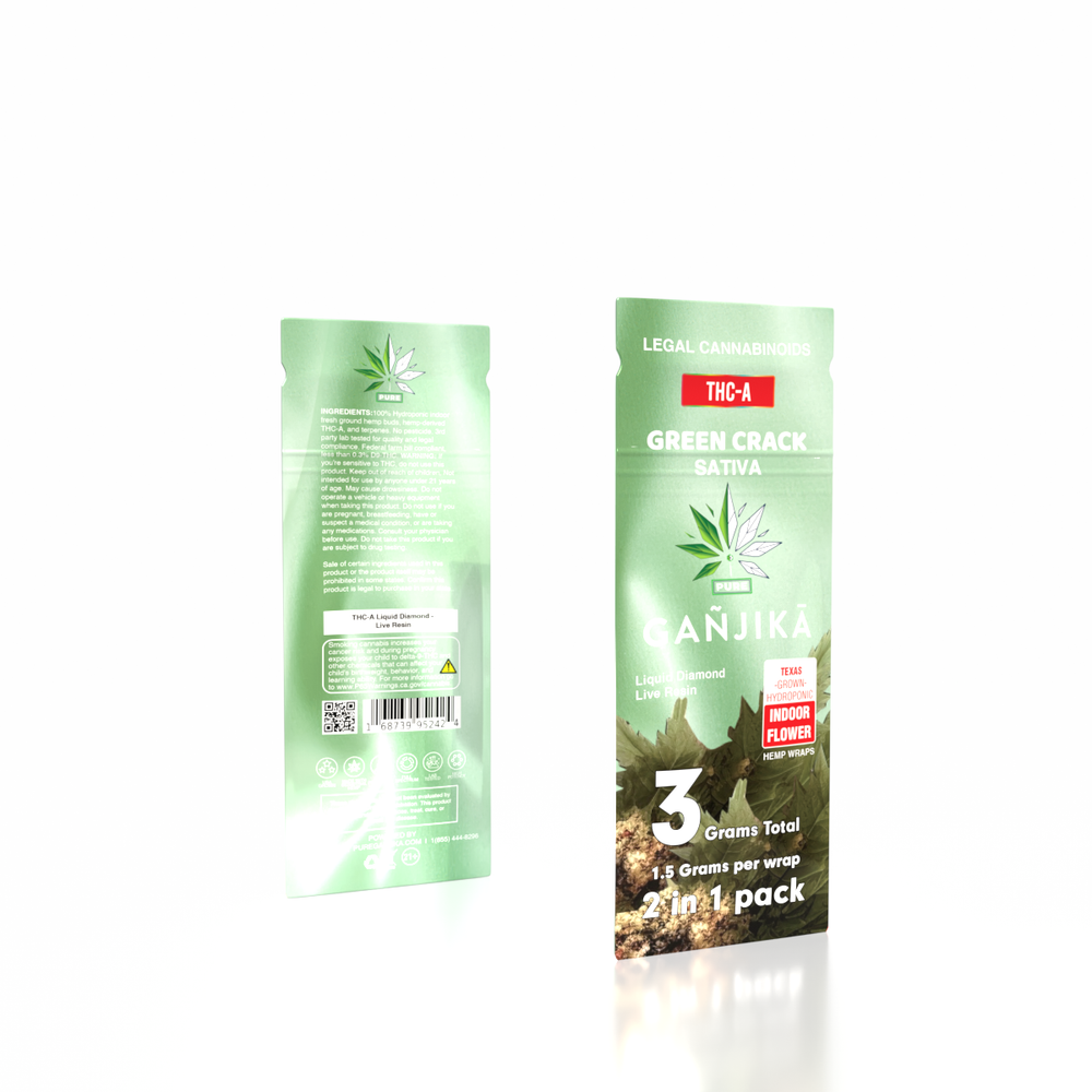 GANJIKA PRE-ROLLS THC-A 1.5G "2-IN-1 Bag" - GANJIKA