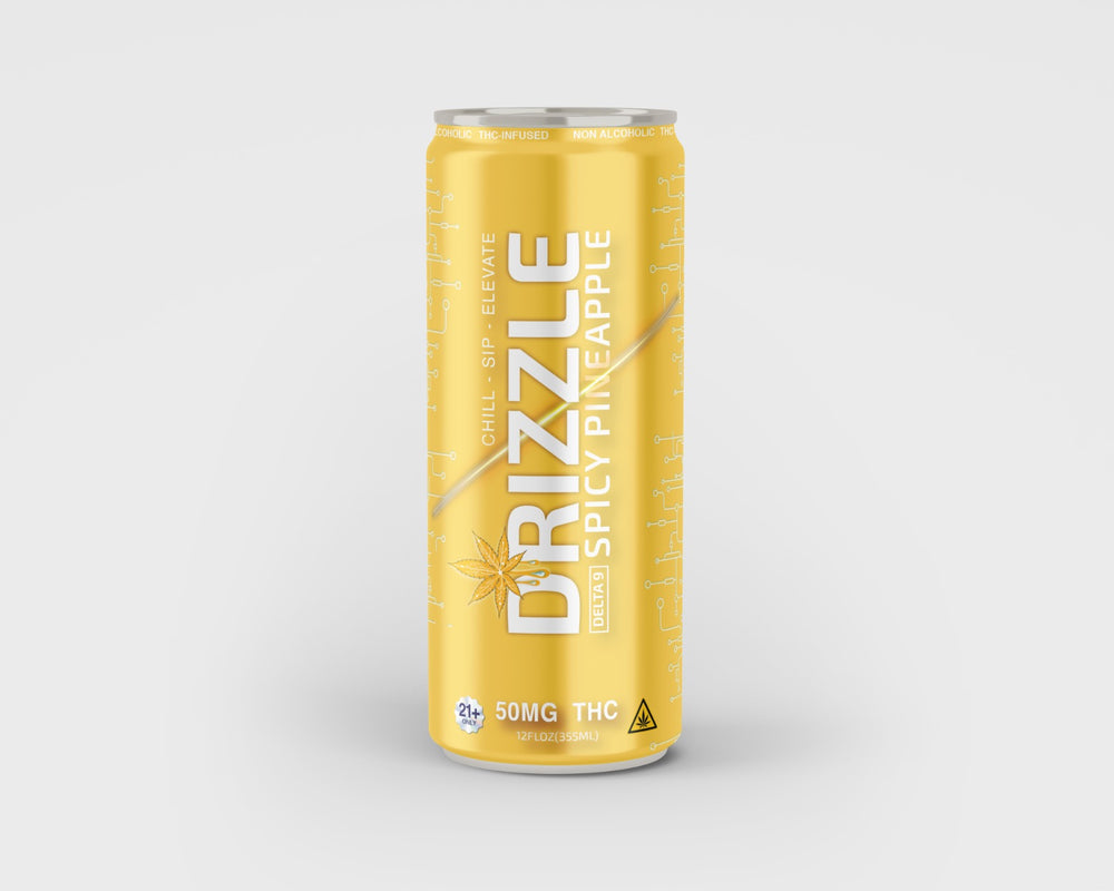 DRIZZLE D9 50MG FIZZE JUICE "D9 50MG 12 oz Can" - GANJIKA