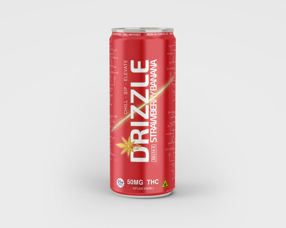 DRIZZLE D9 50MG FIZZE JUICE "D9 50MG 12 oz Can" - GANJIKA