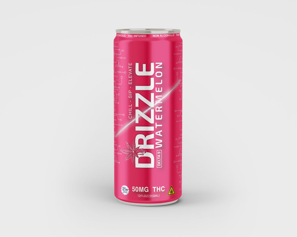 DRIZZLE D9 50MG FIZZE JUICE "D9 50MG 12 oz Can" - GANJIKA